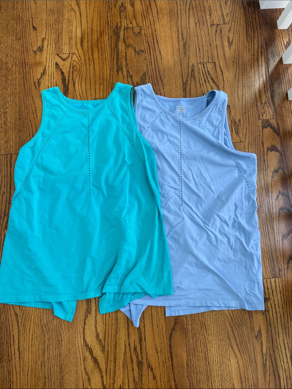 Athleta Tank Tops in Teal & Light Blue - Pair